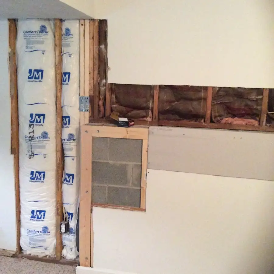 Wall insulation replacement during Contents Cleaning & Restoration in Natchez